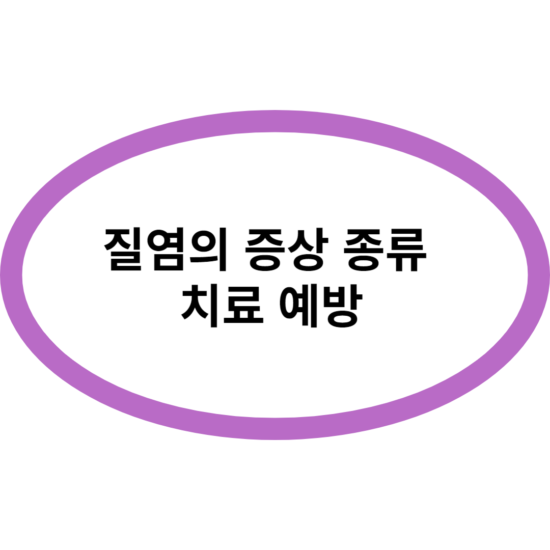 질염의 증상 종류 치료 예방